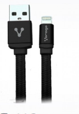 *Vorago CAB-119, USB A, Lightning, Macho/Macho, Derecho, Derecho, Negro