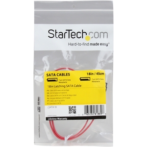 *Cable SATA Serial ATA 45cm, StarTech, Macho SATA - 6Gbit/s - Rojo